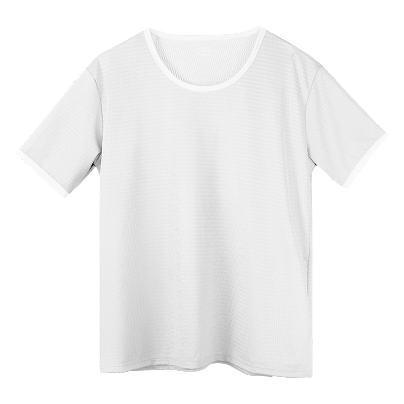 Undershirt Crew Neck - T-shirt da uomo in seta ghiaccio